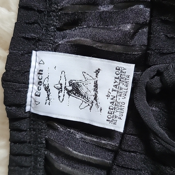 BEACH by Jordan Taylor Sheer Striped Wide Leg Pull On Cover Up Palazzo Pants - Picture 2 of 9